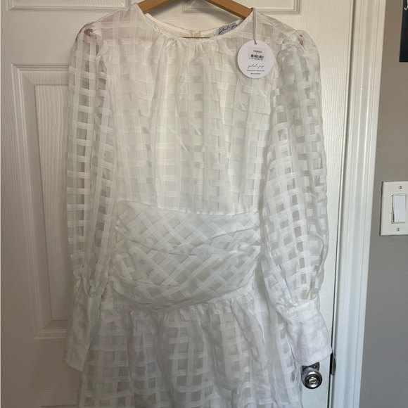 NWT Petal & Pup Long Sleeve Puff Mini Dress - Picture 3 of 6